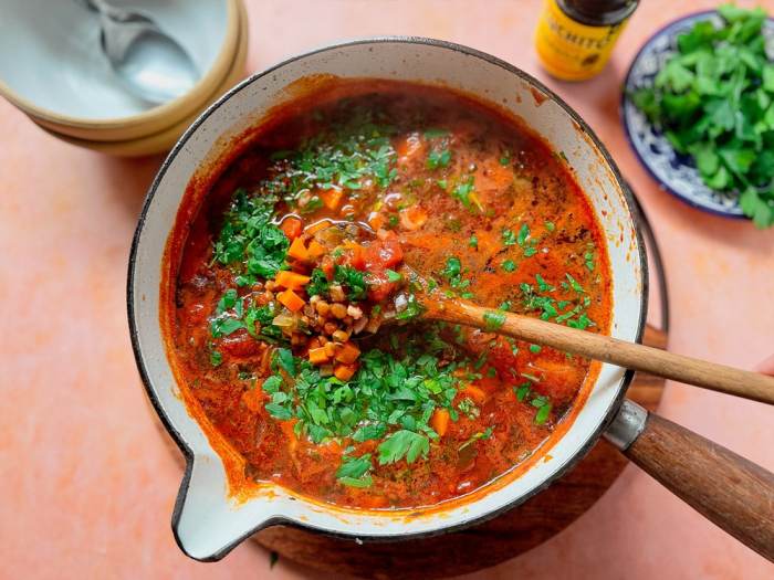 Soup lentil potato moroccan cookingclassy tortilla