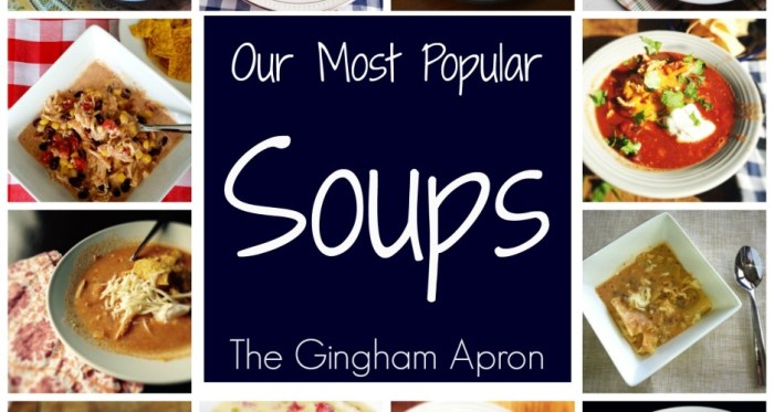 Most popular soup recipes