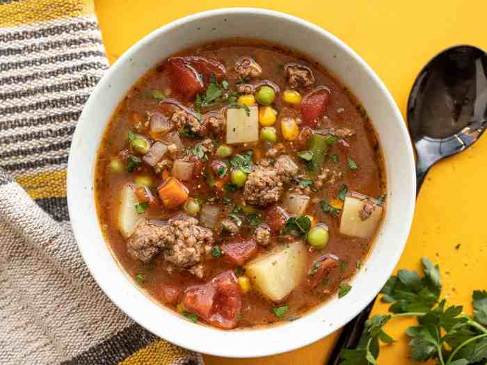 Old fashioned vegetable beef soup recipes